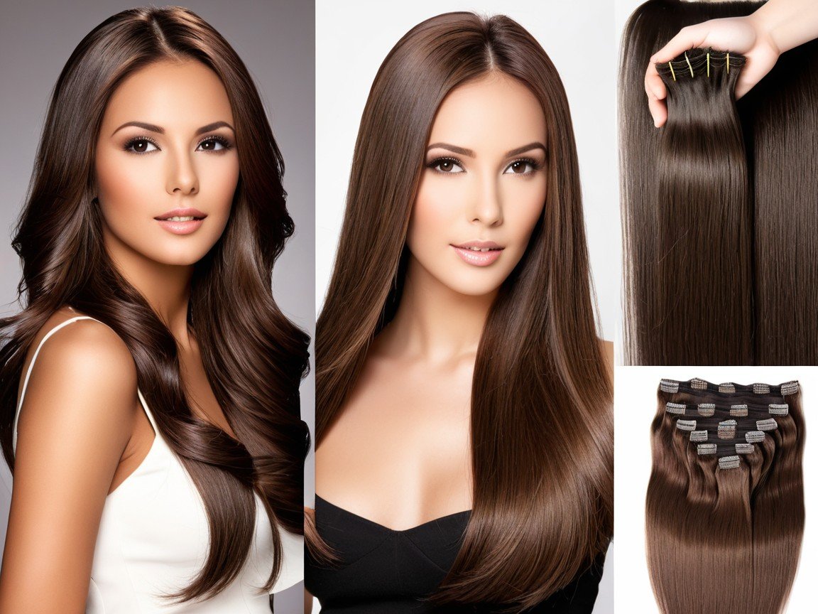 Brown Hair Extentions